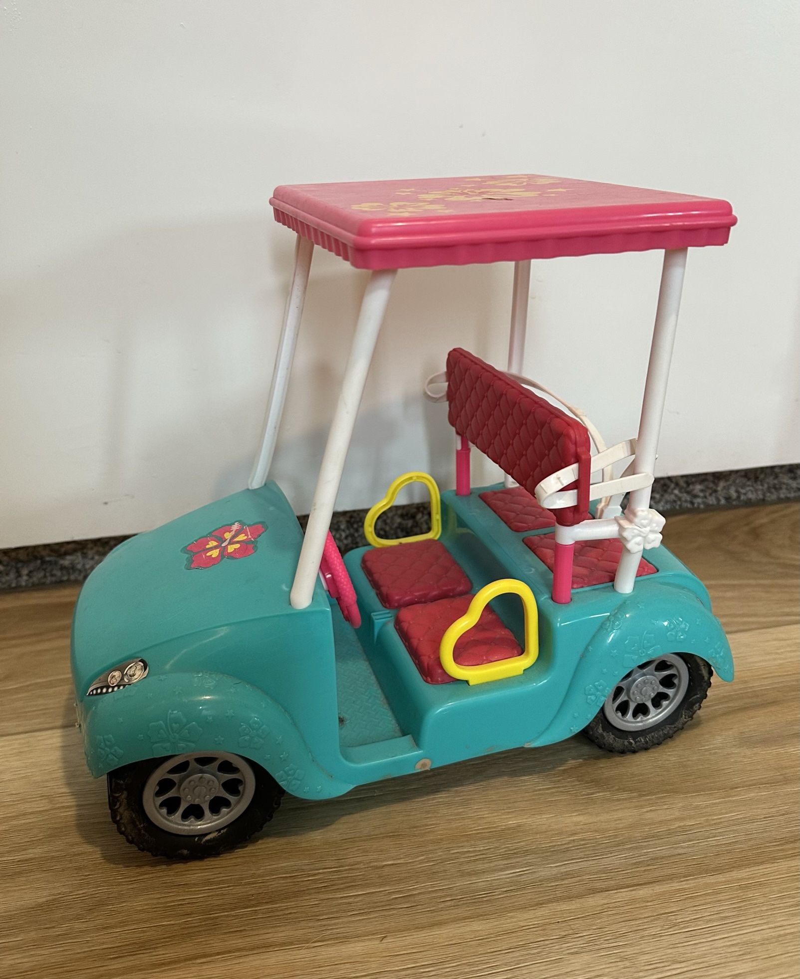 Barbie doll golf cart hot sale