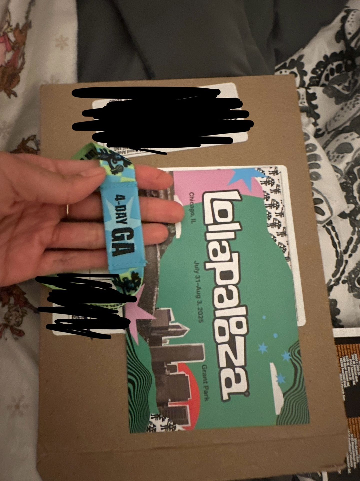 4-Day GA Lollapalooza Wristband Ticket (CHI) 2025