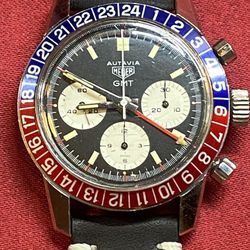 1960s Heuer Autavia GMT 2446c Chronograph Needs Repair