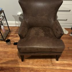 Wingback Chair - Brown