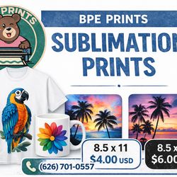 Sublimation prints