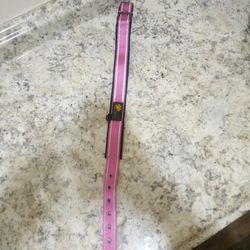 Pink And White Dog Collar