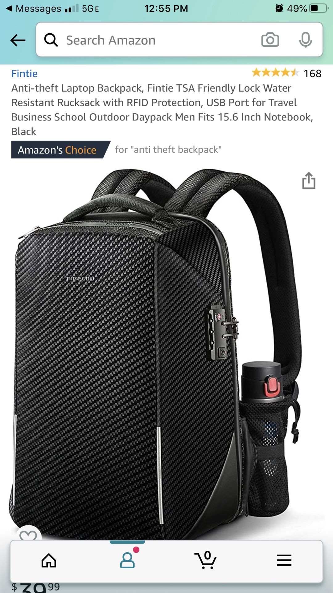 Laptop backpack