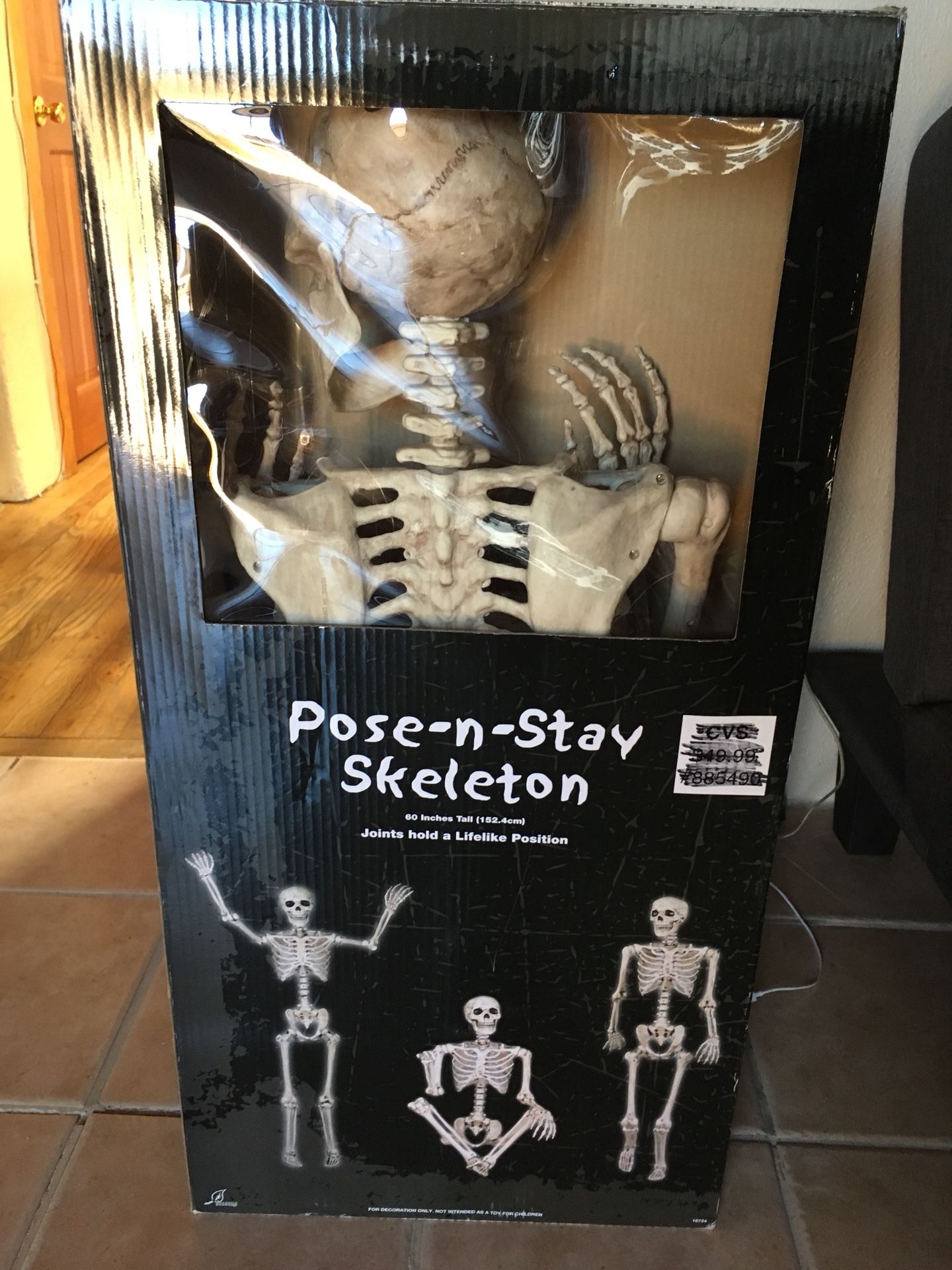 “POSE N’ STAY SKELETON” - 5 FT.