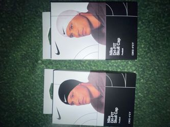 Black and white skull cap