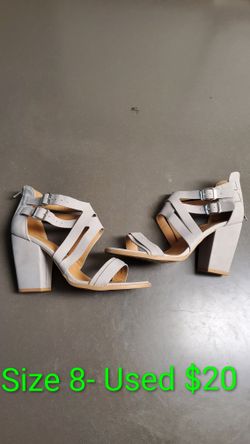 Size 8 Grey Heels