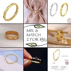 Gold Band Clearance 2/$30