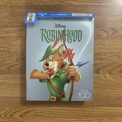 Robin Hood (Disney100 Edition) [Walmart Exclusive] Blu-ray Combo Pack (Blu-ray + DVD + Collectible Pin)