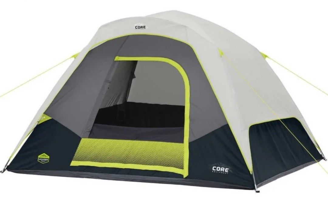 New 6-Person Lighted Dome Tent. Sells At Costco For 99