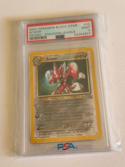 2001 POKEMON BLACK STAR SCIZOR PSA 9