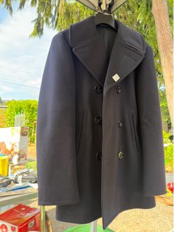 Women’s Navy Wool Pea Coat