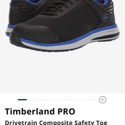 Timberland PRO Drivetrain Composite Safety Toe Black/Blue 11 D (M) ASIN: B07N3HC2SV