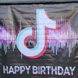 TikTok Birthday Banner