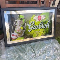 Beautiful Grolsch Beer Mirror!
