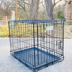 iCrate Small 2-Door Dog Crate (24”L x 18”W x 19”H)
