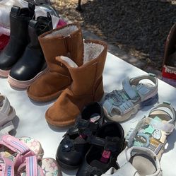 Size 7/8 Girl Toddler Shoes Lot