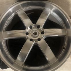 (3) 24” Black Rhino Rims. Came Off 2011 Chevy Tahoe
