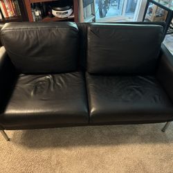 Black Leather Sofa