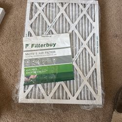 2- Filterbuy MERV 8 AIR FILTER 16X22X1    M8