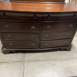 Dresser With Mirror - Solid Wood 
