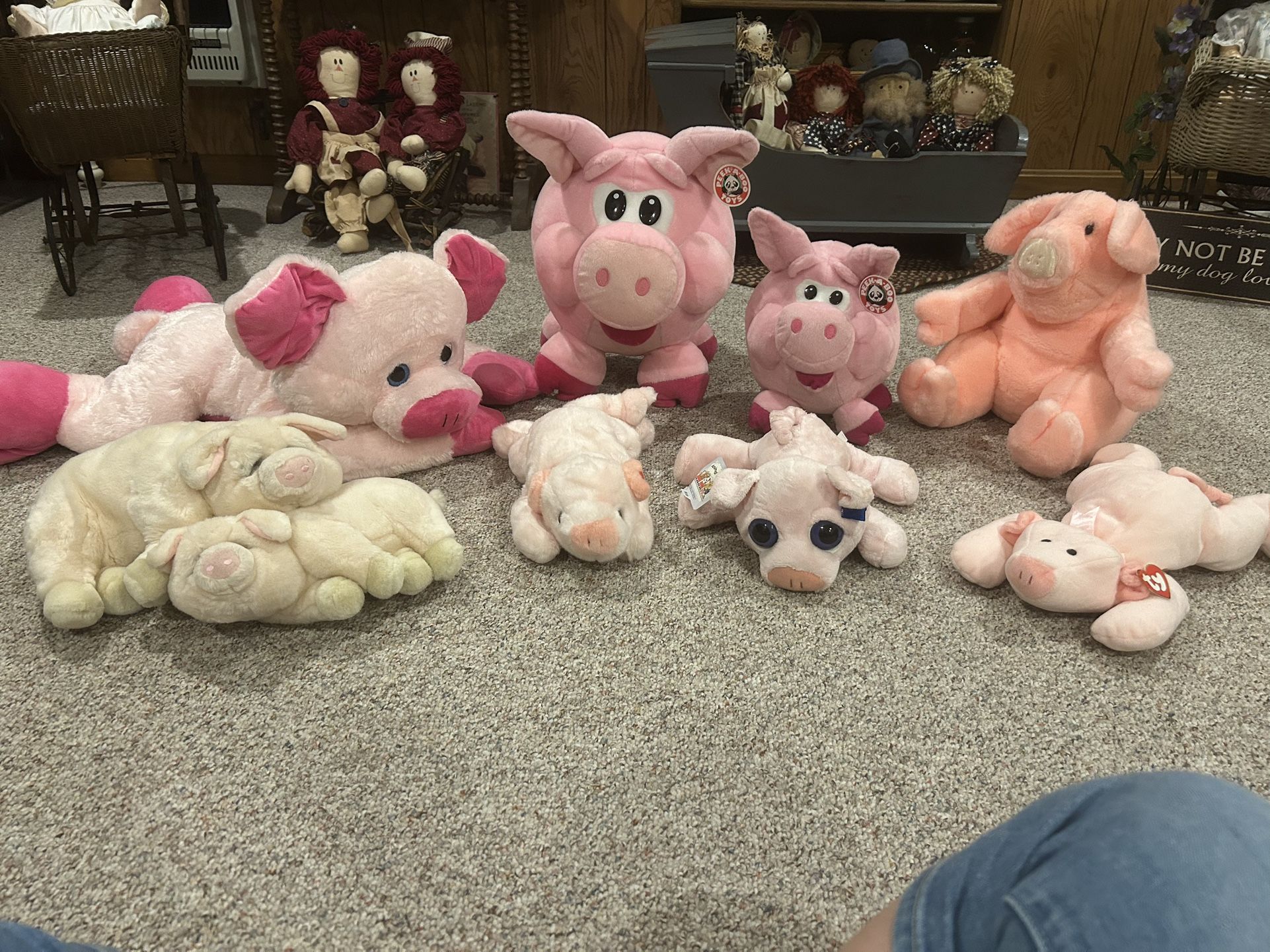 Collection of Plush Pigs