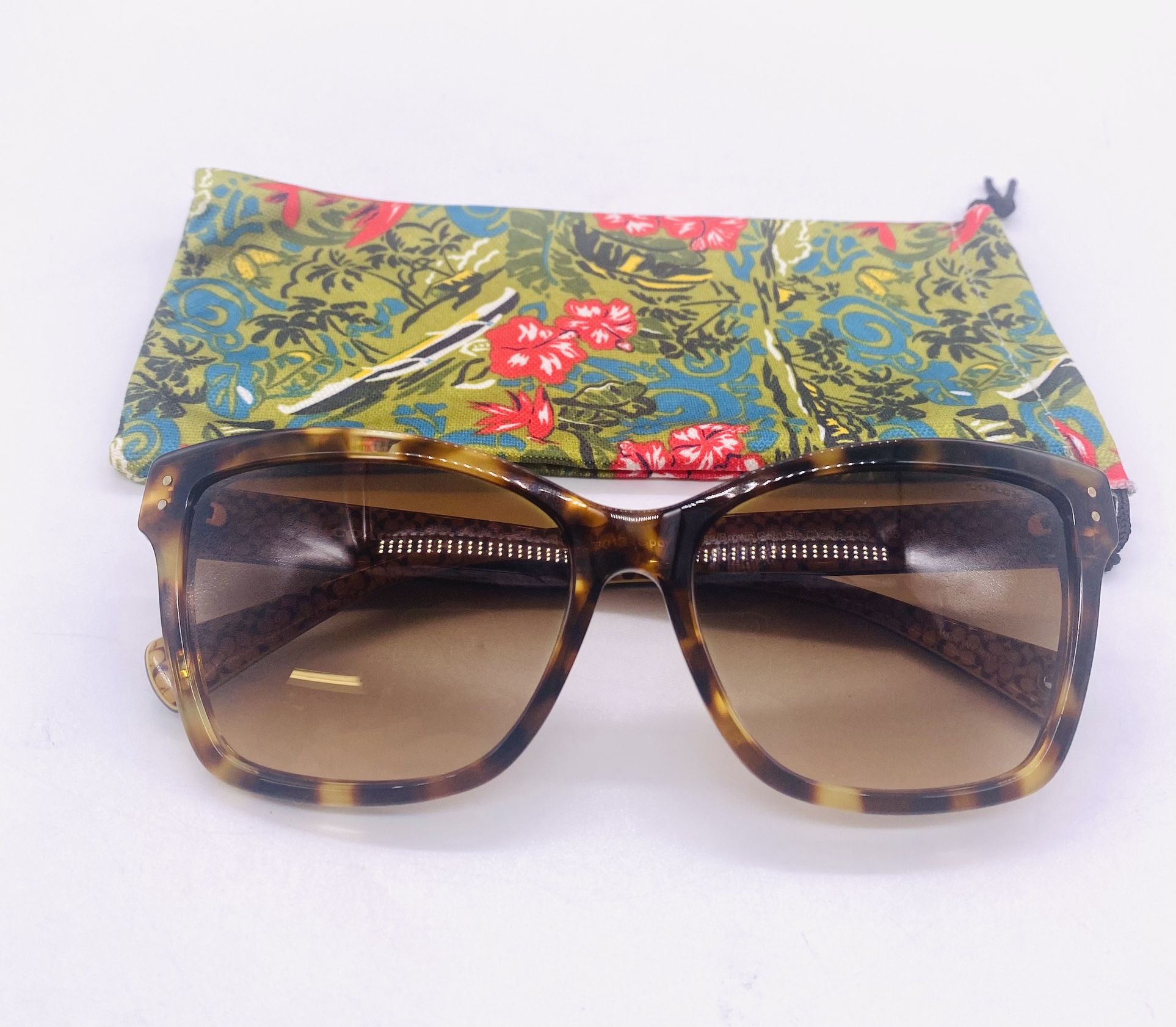 COACH HC8107F Sunglasses Brown Plastic Women