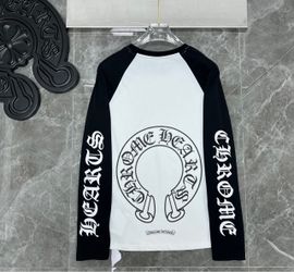 White & Black Long Sleeve Chrome Shirt