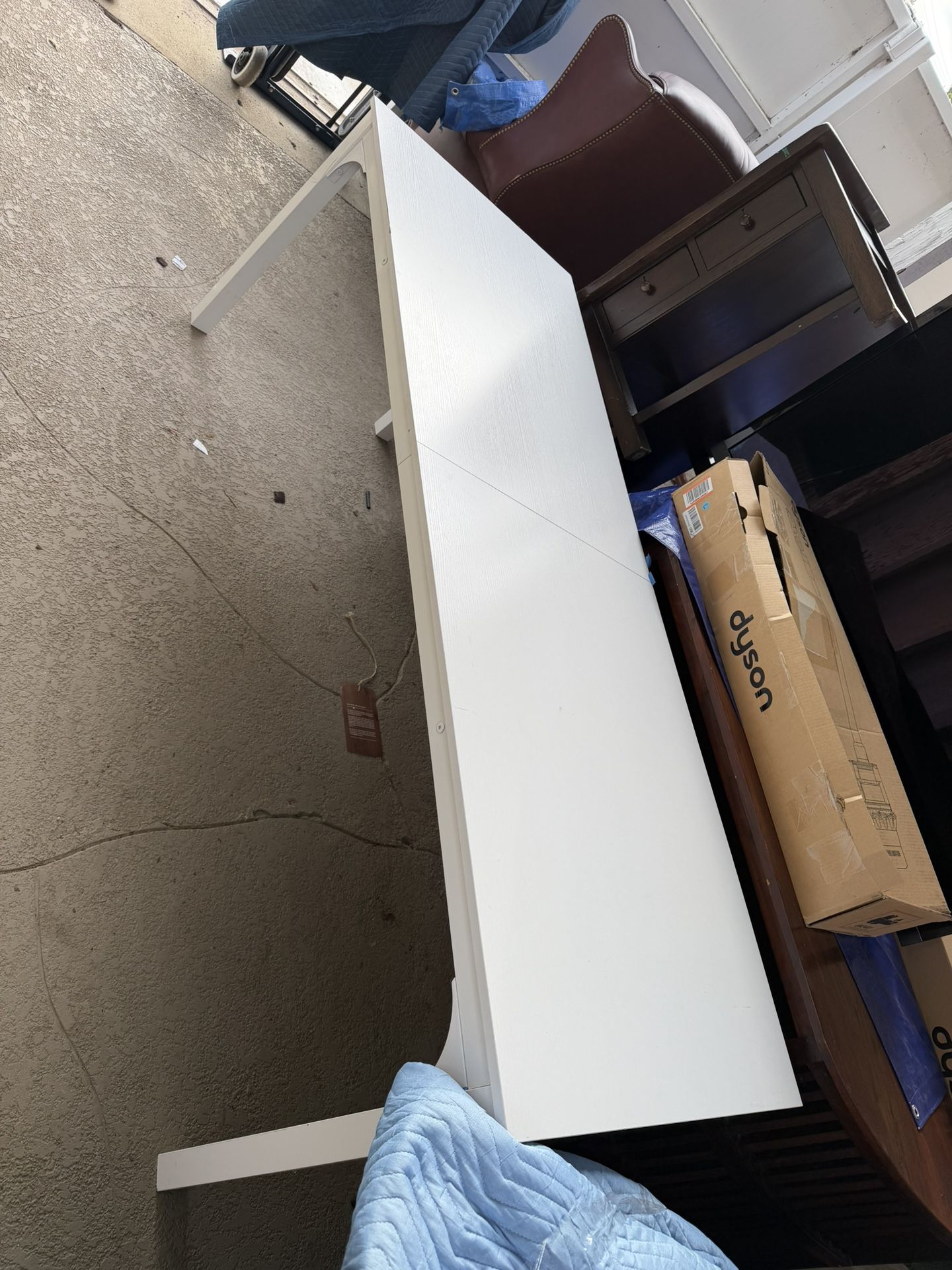 Simple White Console Table