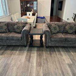 Sofa Set(ashely) Coffee Table (pottery Barn) $190