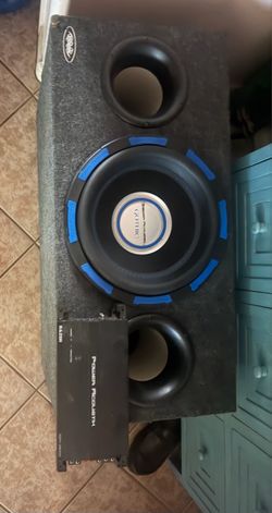 12” sub and 2500 watt amp