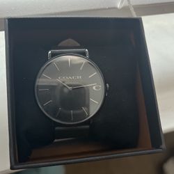 coach watch black