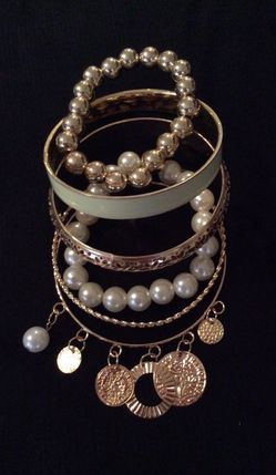 Set of 6 Fashion Charm Bracelet