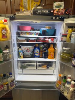 Samsung stainless steel side by side fridge
