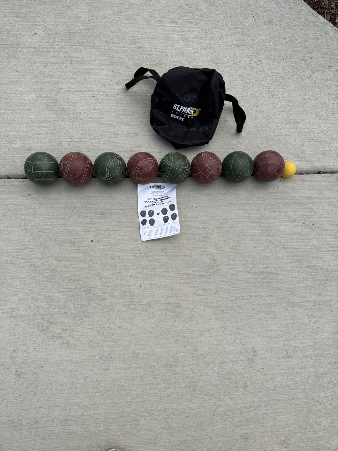 1/2 Price. St. Pierre Tournament Bocce Set with Nylon Bag