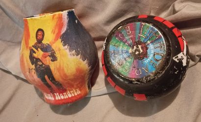 2 Jimi Hendrix candles