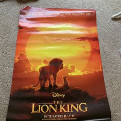 Lion King Poster From Movie Theater