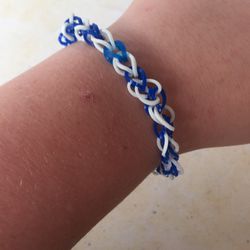 Blue And White Bracelet 
