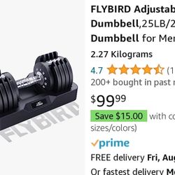 2 Adjustable Dumbells