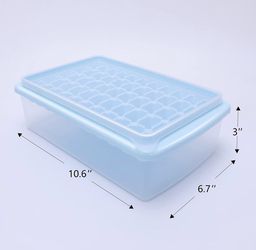 Ice Cube Tray for Freezer with Lid and Bin- Ice Cube Mold Trays