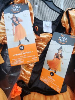 Girl's Witch Halloween Costume M, L