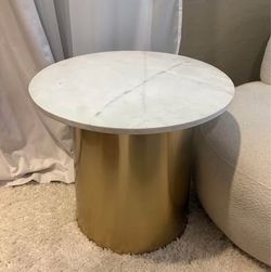 Beautiful Brass & Real Marble Side able
