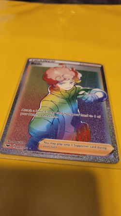 Pokemon Sword and Shield Bede 207/202 Full Art Trainer Secret Rare mint