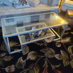 Vintage Glass Coffee Table