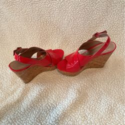 Sandals Orange Patent Leather 