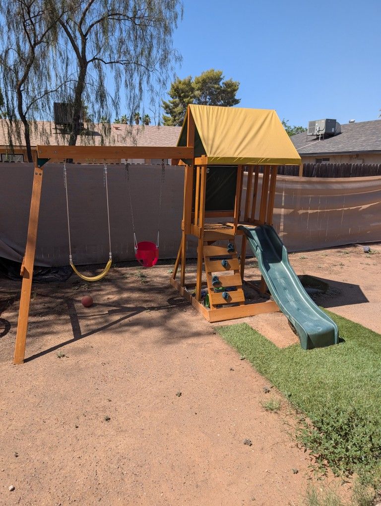 Swing Set And Slide (NEED GONE THIS WEEKEND)