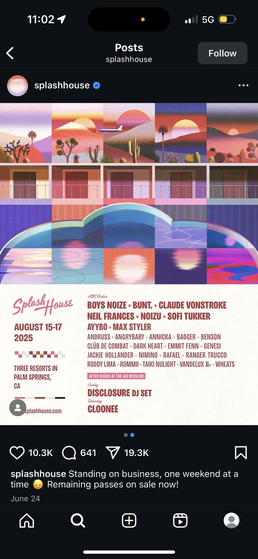 Splash House Package 2025 - WEEKEND 2