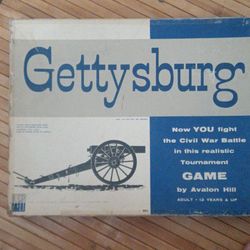 Gettysburg Board Game 1964 By Avalon Hill