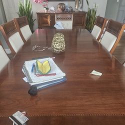 8 Chair Table With Buffet