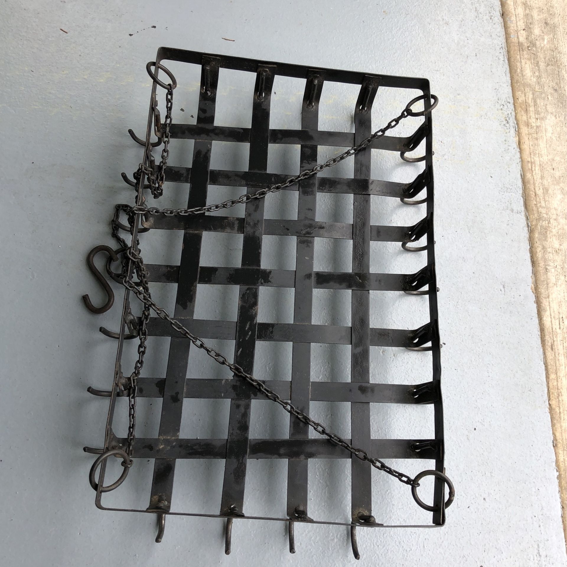 Iron Hanging Pot Rack