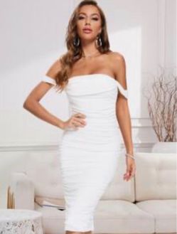 white dress size M